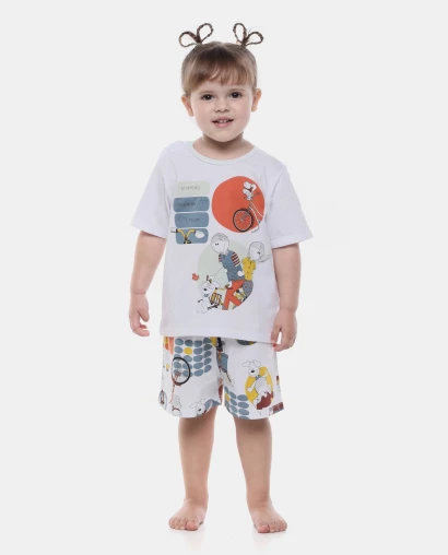 Pijama Manga Curta e Short