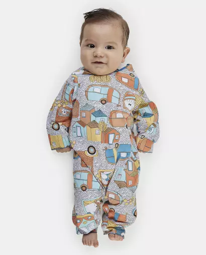 Macacão Masculino Bebe Manga Longa