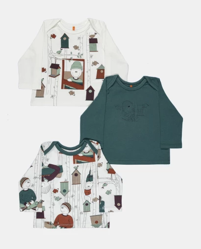 Kit Pagão Masculino Bebe Manga Longa