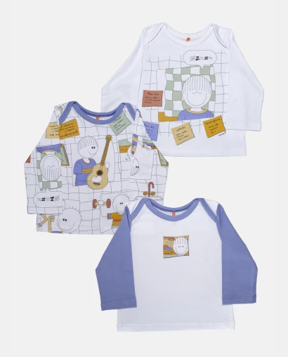 Kit Pagão Masculino Bebê Manga Longa