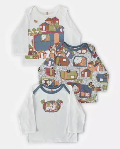 Kit Pagão Masculino Bebe Manga Longa