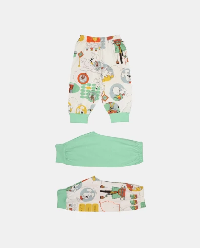 Kit Mijão Longo Bebê Menino Estampado