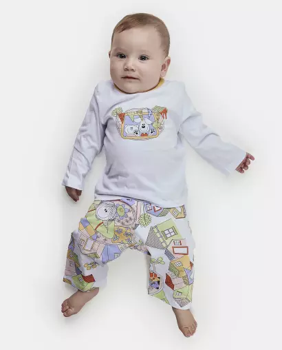 Pijama Feminino Bebe Manga Longa e Calça
