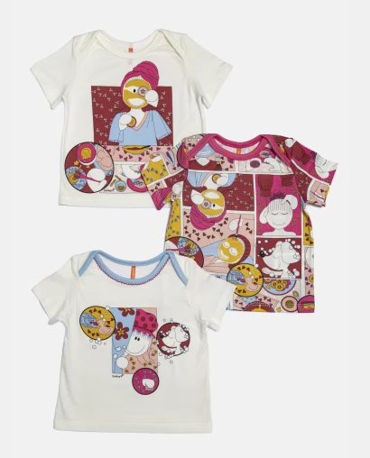 Kit Pagão Feminino Bebe Manga Curta