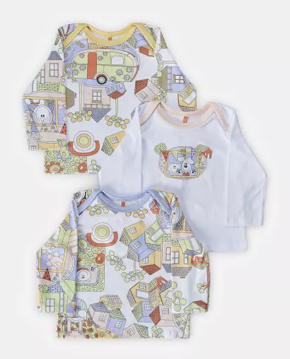 Kit Pagão Feminino Bebe Manga Longa