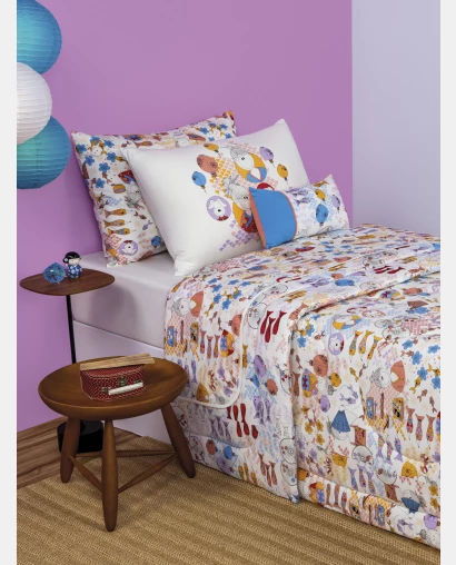 Jogo de Lençol Solteiro Feminino 