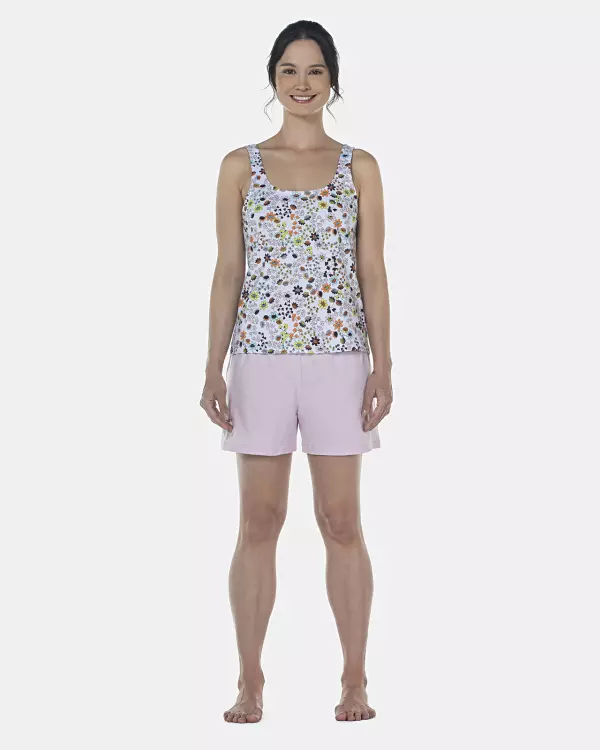 Pijama Feminino Adulto Regata e Short