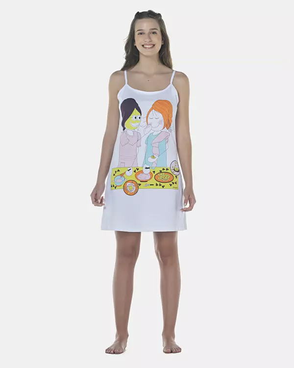 Camisola Feminina Adulto Alça