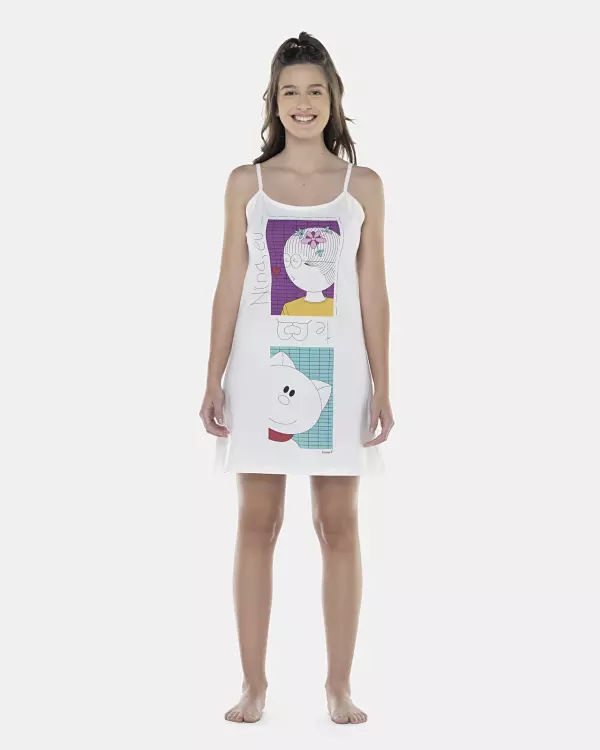 Camisola Feminina Adulto Alça
