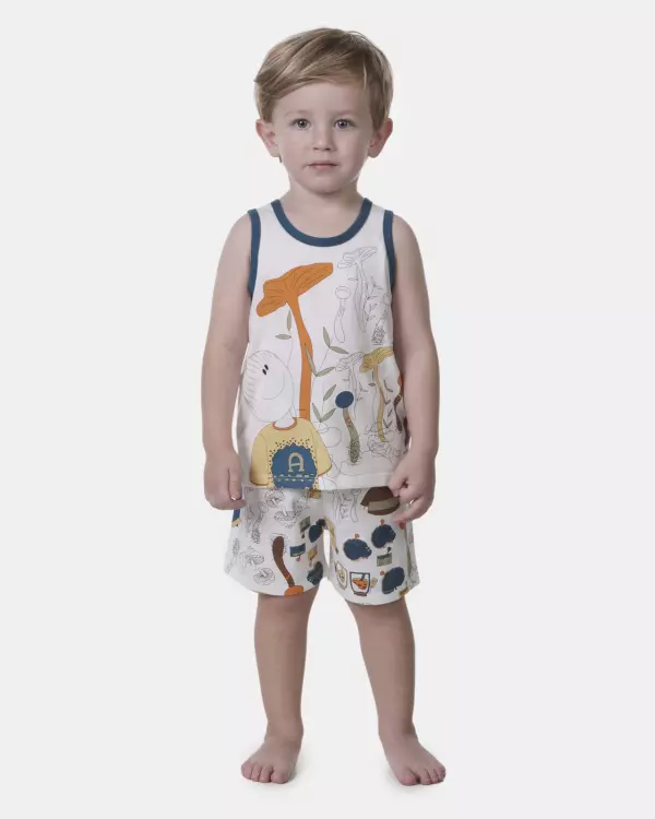 Pijama regata e bermuda