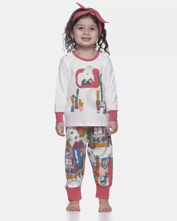 Pijama manga longa e calça