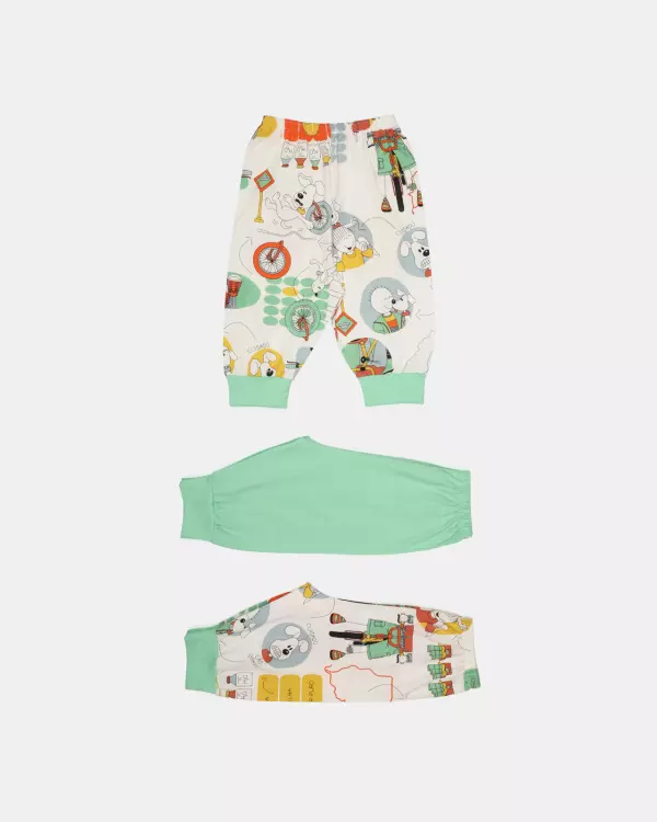 Kit Mijão Longo Bebê Menino Estampado
