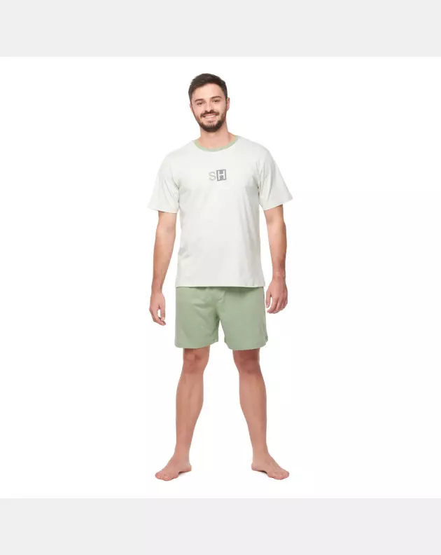 Conjunto Masculino Adulto Manga Curta e Short
