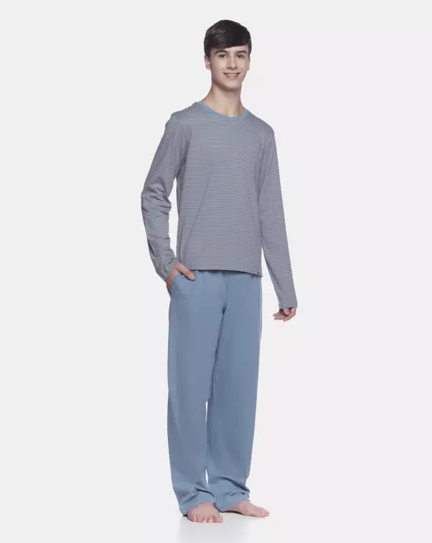 Pijama manga longa e calça          