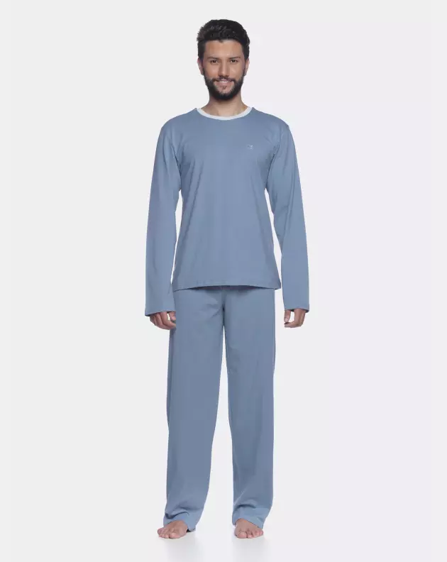 Pijama manga longa e calça          