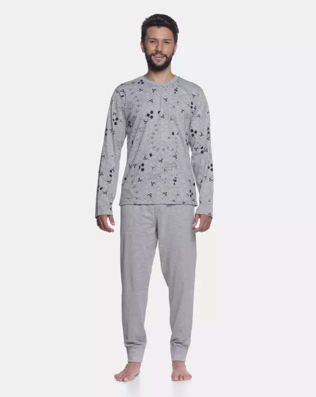 Pijama manga longa Masculino     