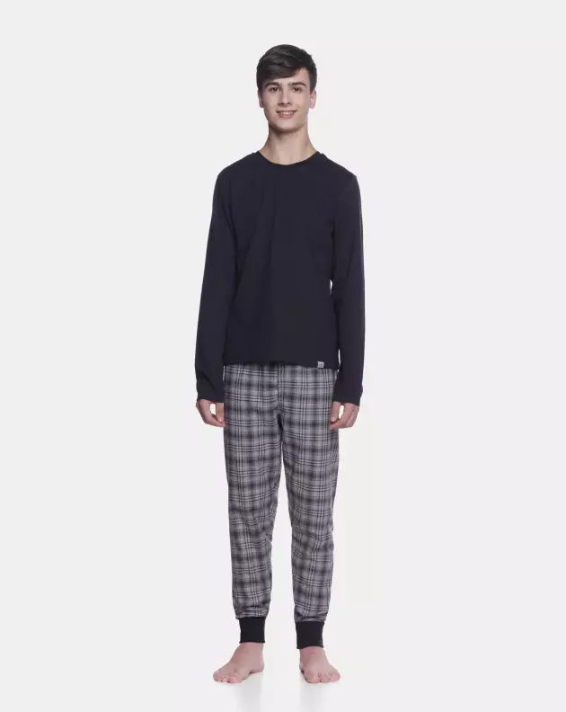 Pijama manga longa e calça