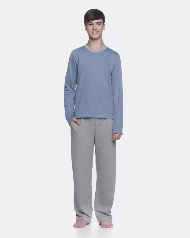 Pijama Masculino Adulto Manga Longa e Calça