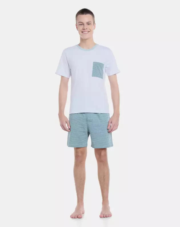 Pijama manga curta e short