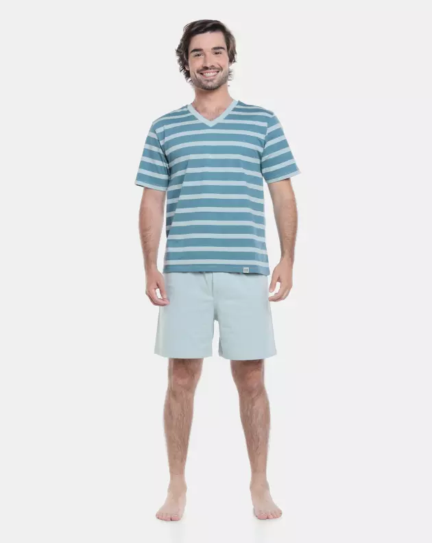 Pijama manga curta e short       