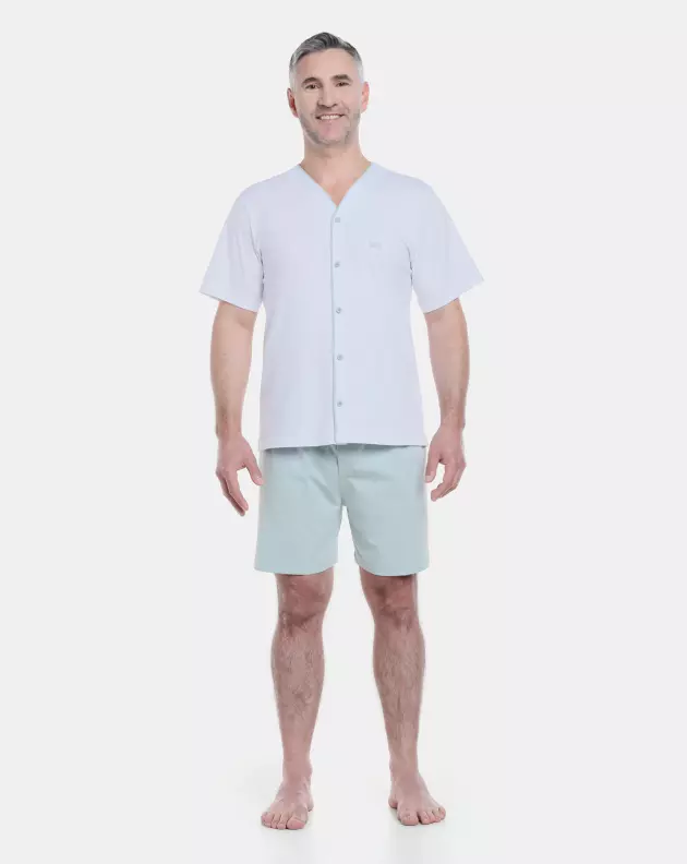 Pijama Masculino Adulto Manga Curta e Short