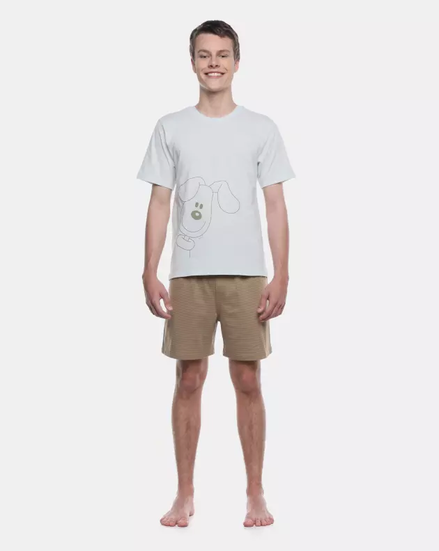 Pijama Manga Curta e Short