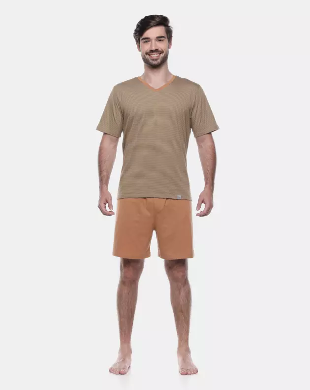 Pijama Manga Curta e Short