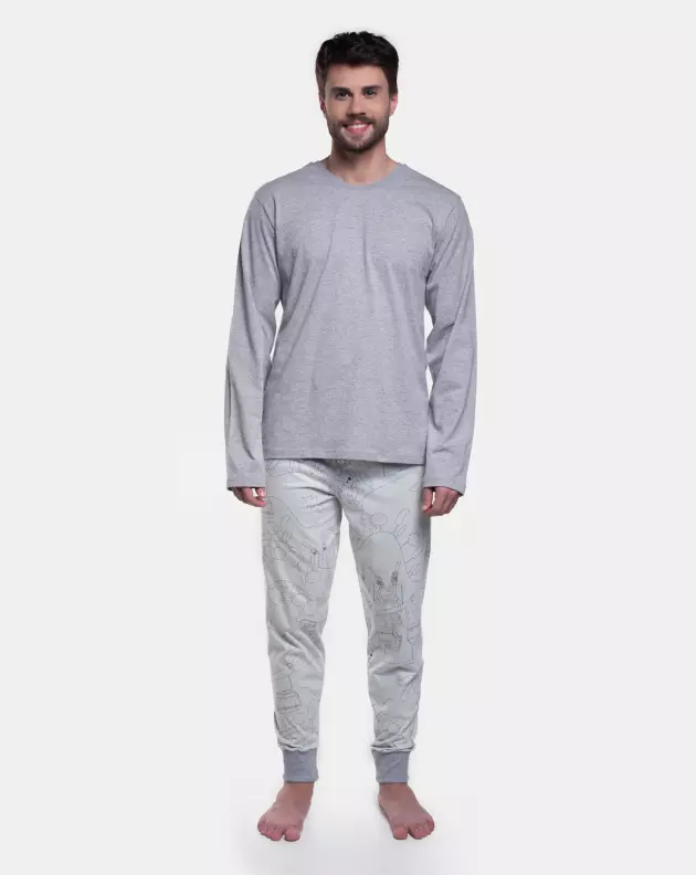 Pijama Manga Longa e Calça