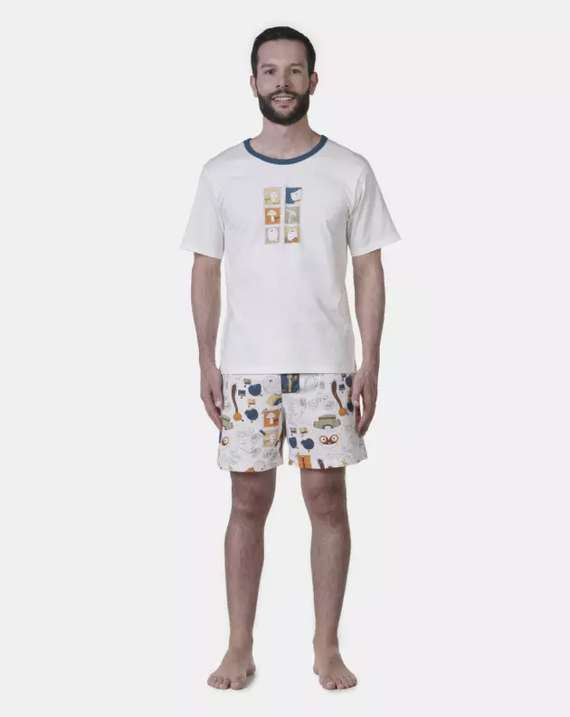 Pijama manga curta e short