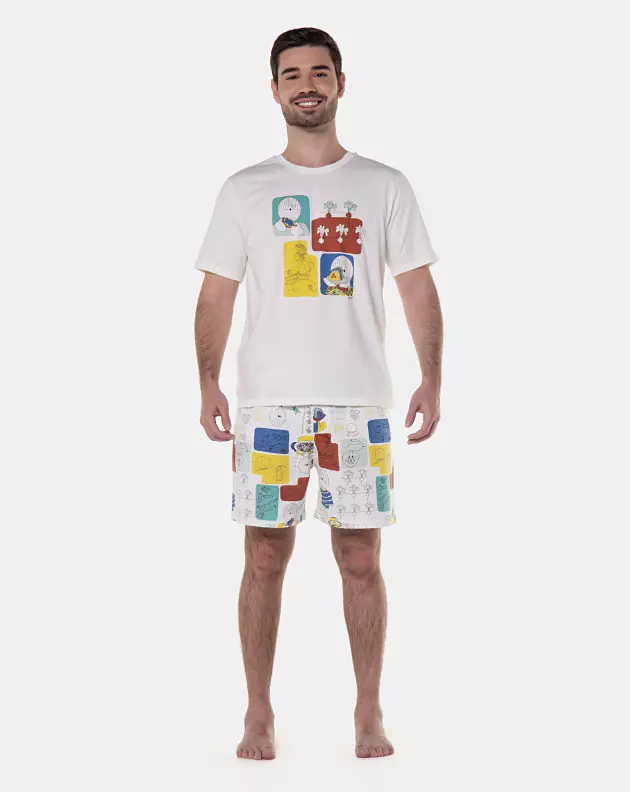 Pijama manga curta e short