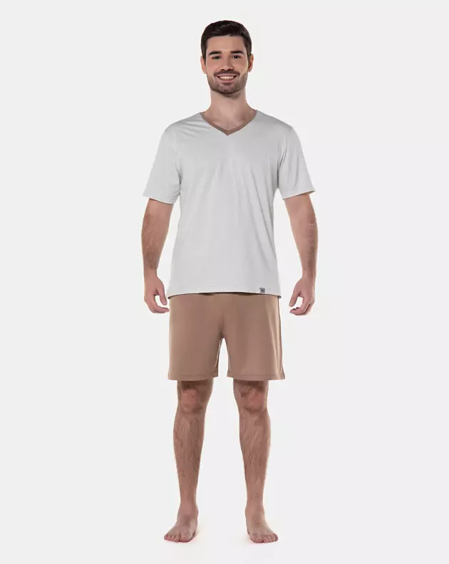 Pijama manga curta e short