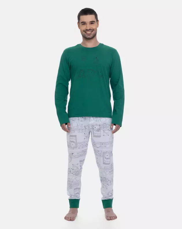 Pijama Manga Longa e Calça