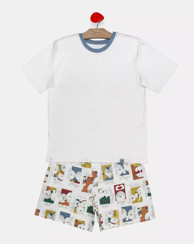 Pijama Masculino Adulto Manga Curta e Short