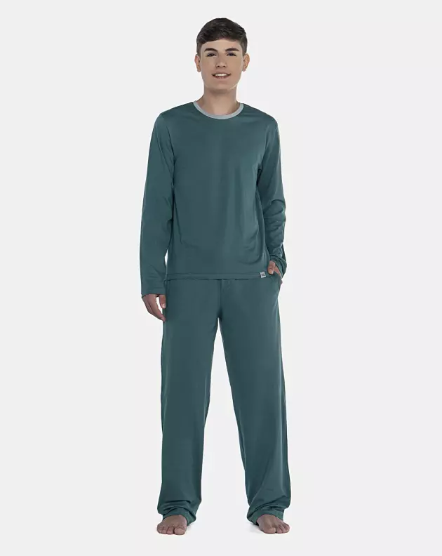 Pijama Masculino Adulto Manga Longa e Calça