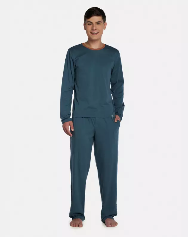 Pijama Masculino Adulto Manga Longa e Calça
