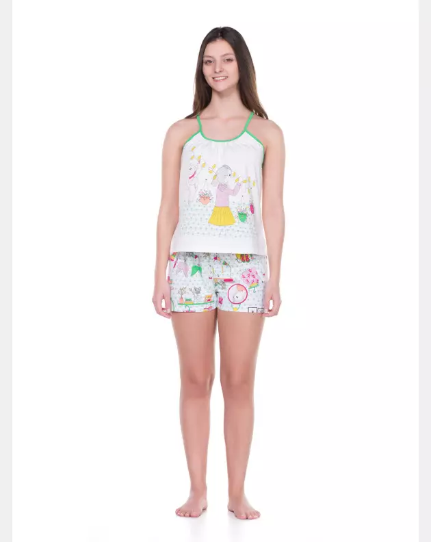 Conjunto Feminino Adulto Alça e Short
