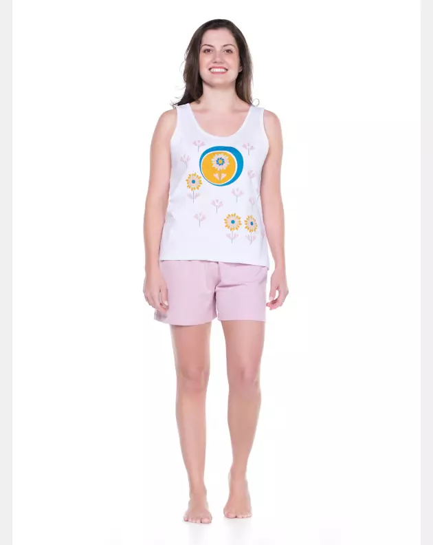Conjunto Feminino Adulto Regata e Short