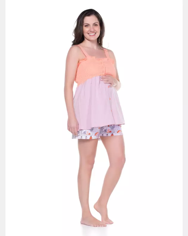 Homewear gestante alça e short