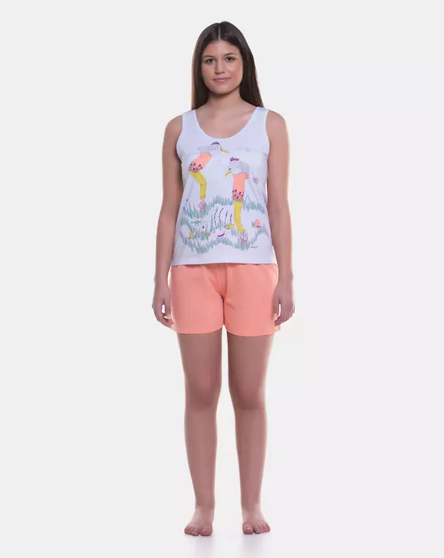 Pijama regata e short     