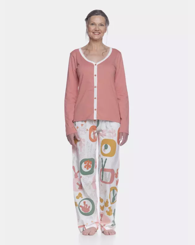 Homewear clássico manga longa e calça