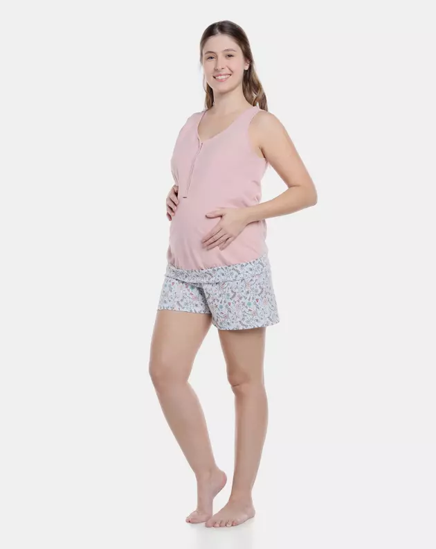 Homewear gestante regata e short     