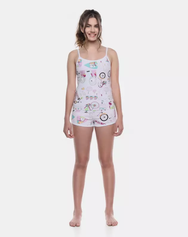 Pijama Alça e Short
