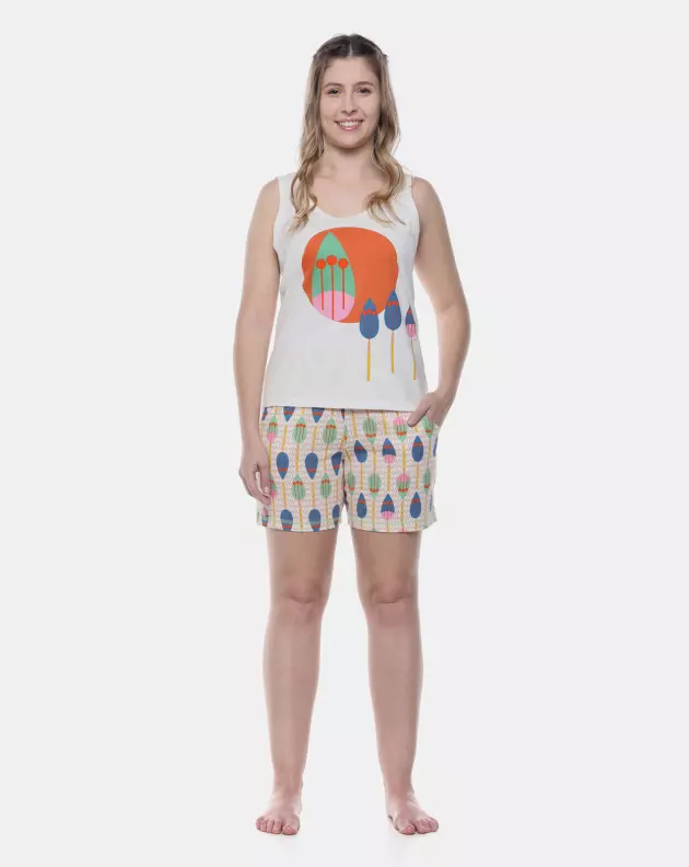 Pijama Feminino Curto Sonhart