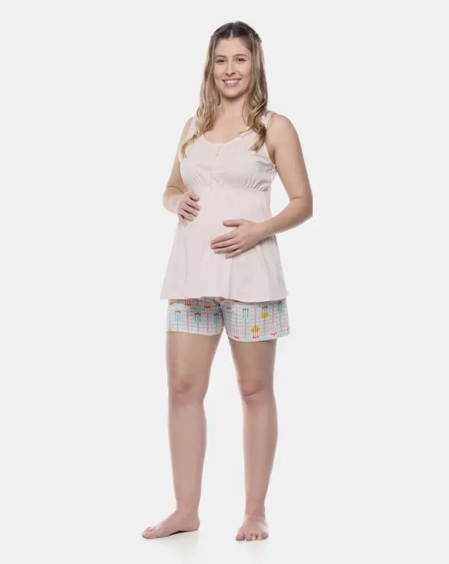 Homewear gestante regata e short      