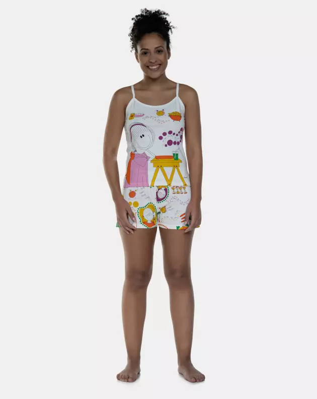 Pijama Alça e Short