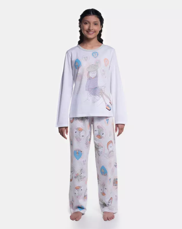 Pijama Manga Longa e Calça