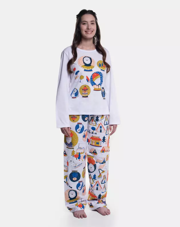 Pijama Manga Longa e Calça