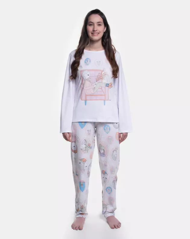 Pijama Manga Longa e Calça