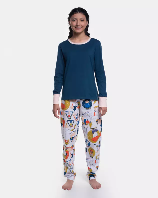 Pijama Manga Longa e Calça