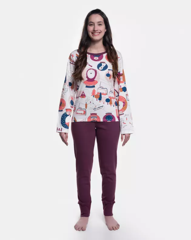 Pijama Manga Longa e Calça